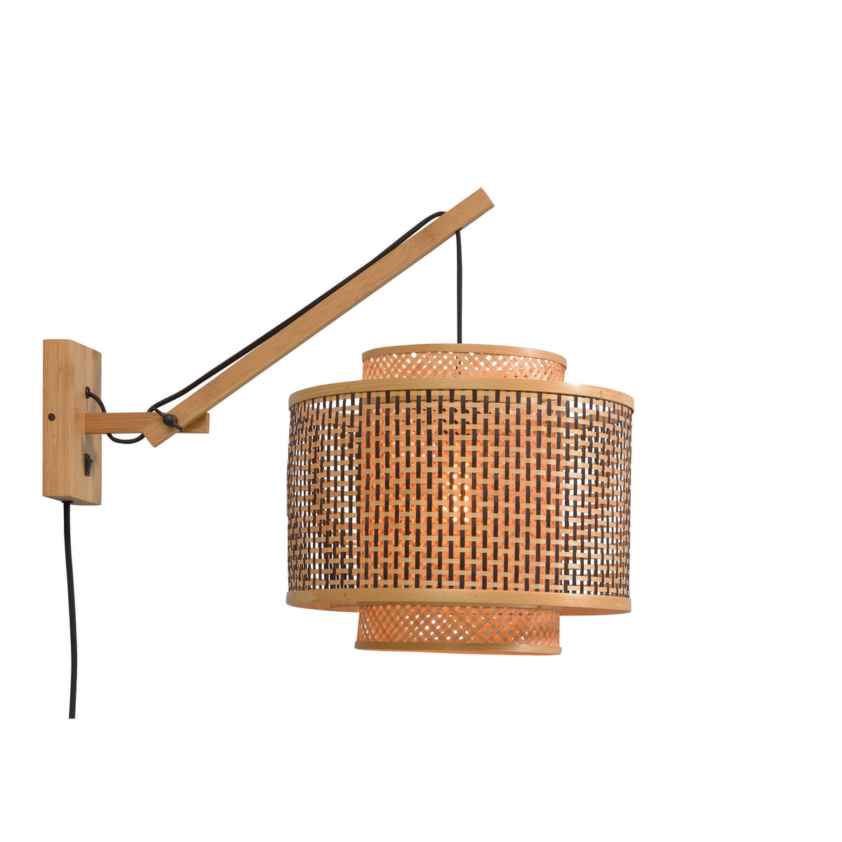 GOOD&MOJO wandlamp Andes - bruin - Ø40cm