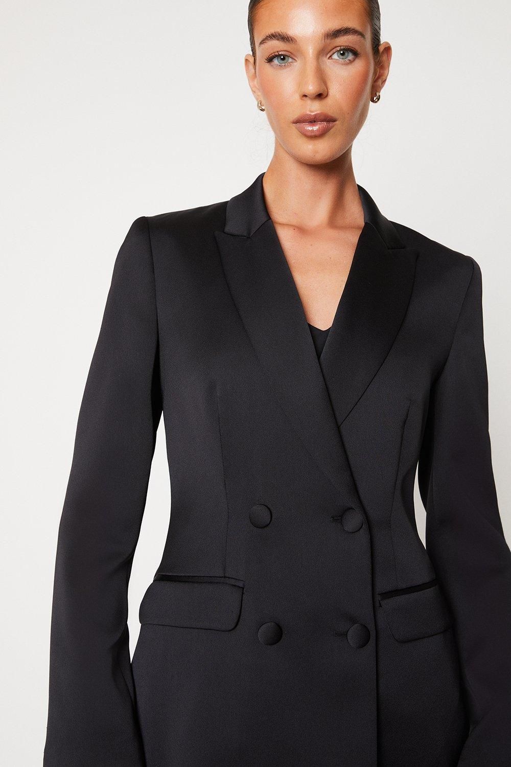 Coast Premium Satin Double Breasted Blazer