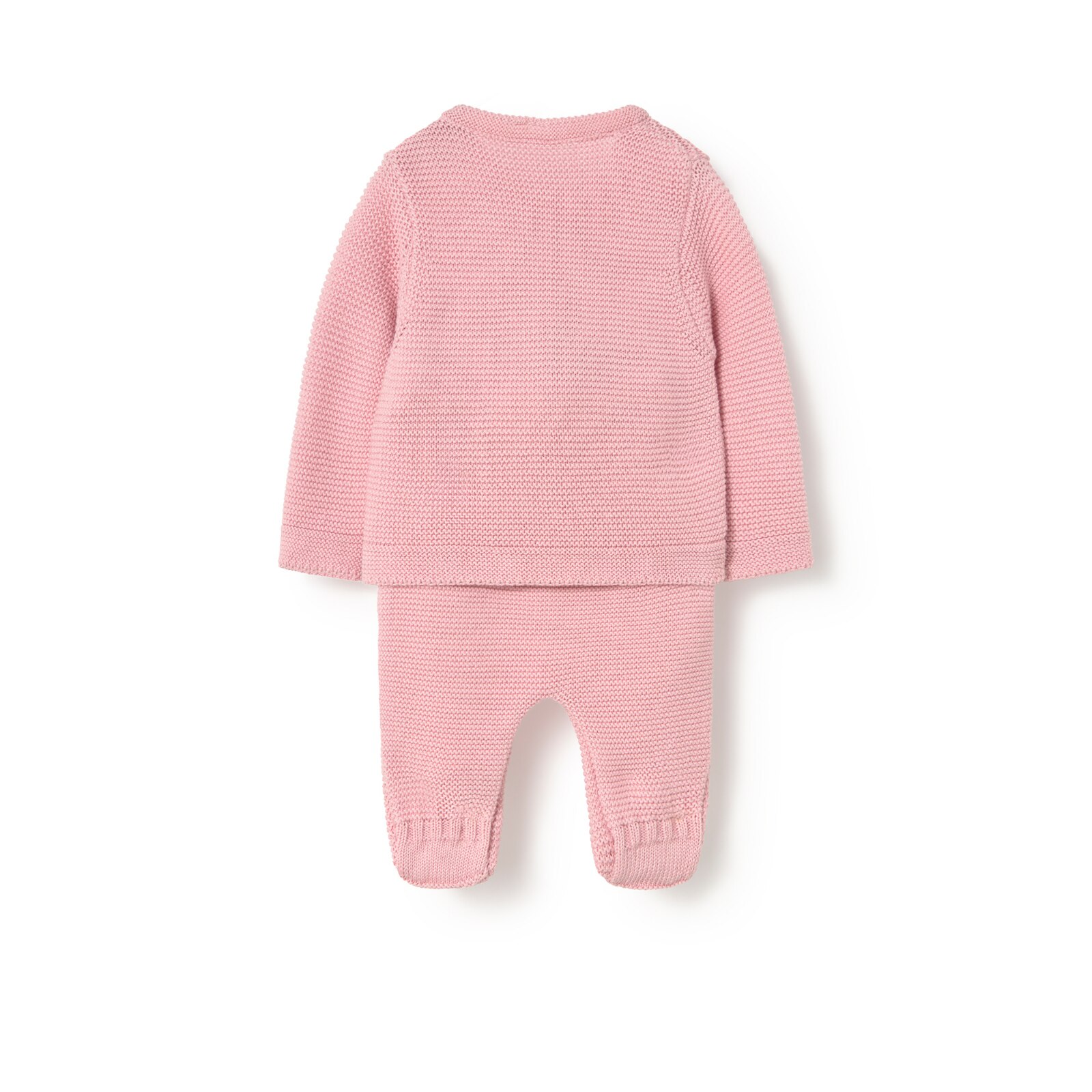 Conjunto de bebé de recién nacido Tricot rosa