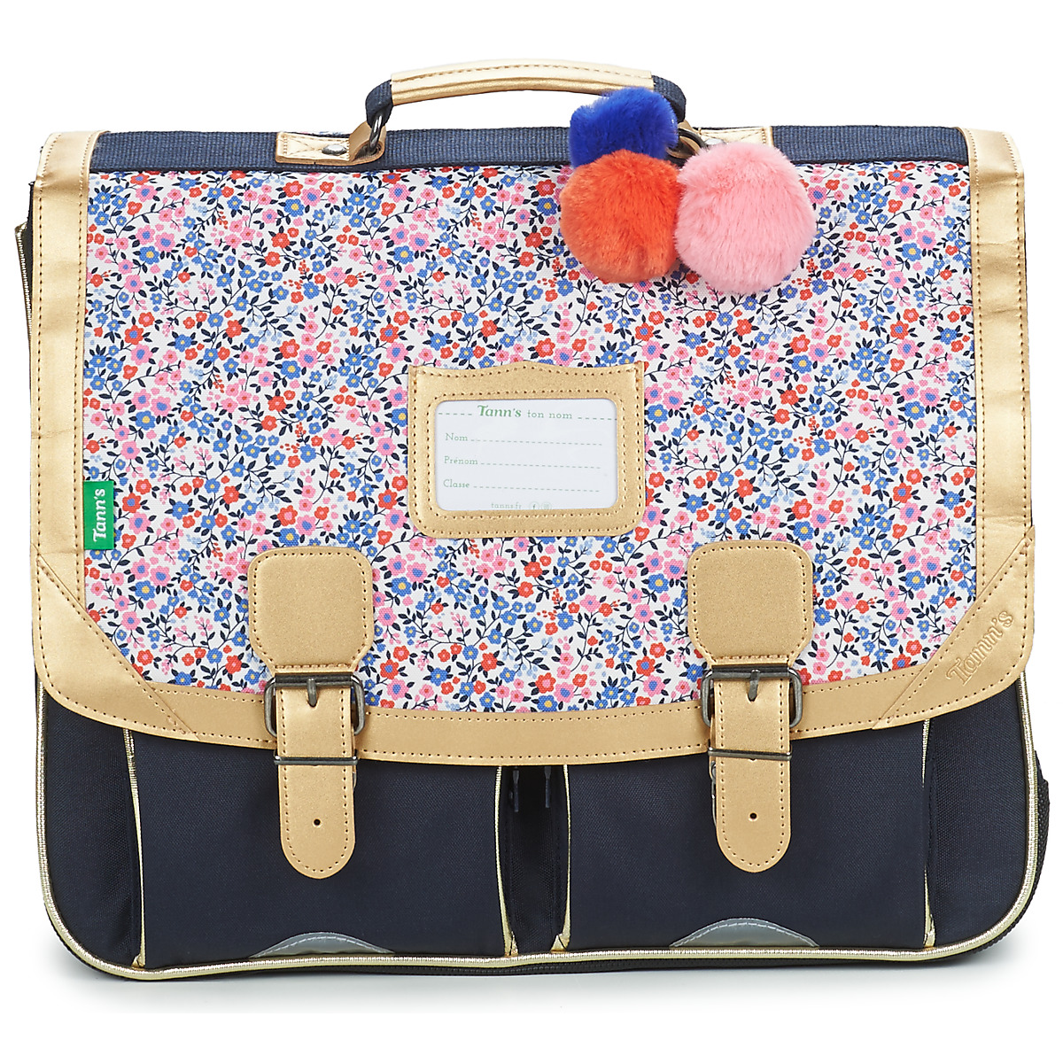 Tann's - INES CARTABLE 41CM - Marine / Pink / Gold