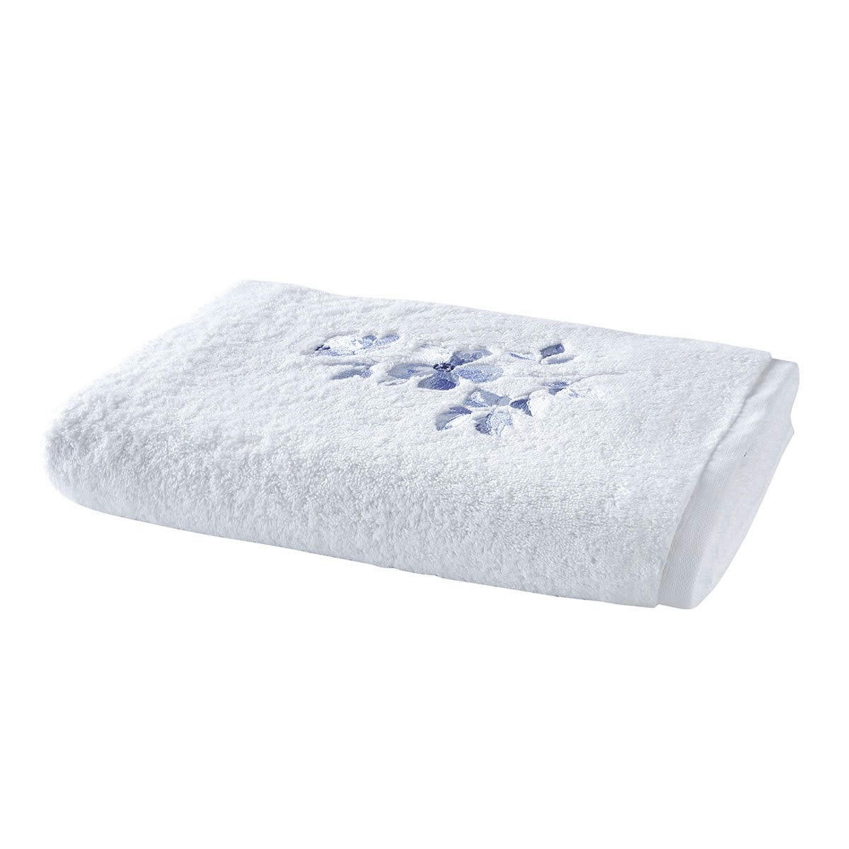 PASSÉ PRÉSENT - Drap de douche coton blanc 70x140 cm