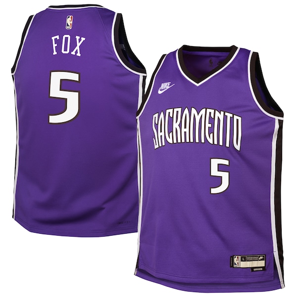 De'Aaron Fox Sacramento Kings Nike Youth 2024/25 Swingman Jersey - Purple - Classic Edition