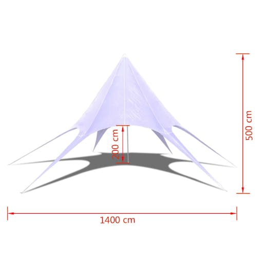 NNEVL Gazebo Hexagon Star Garden Pavilion 14m