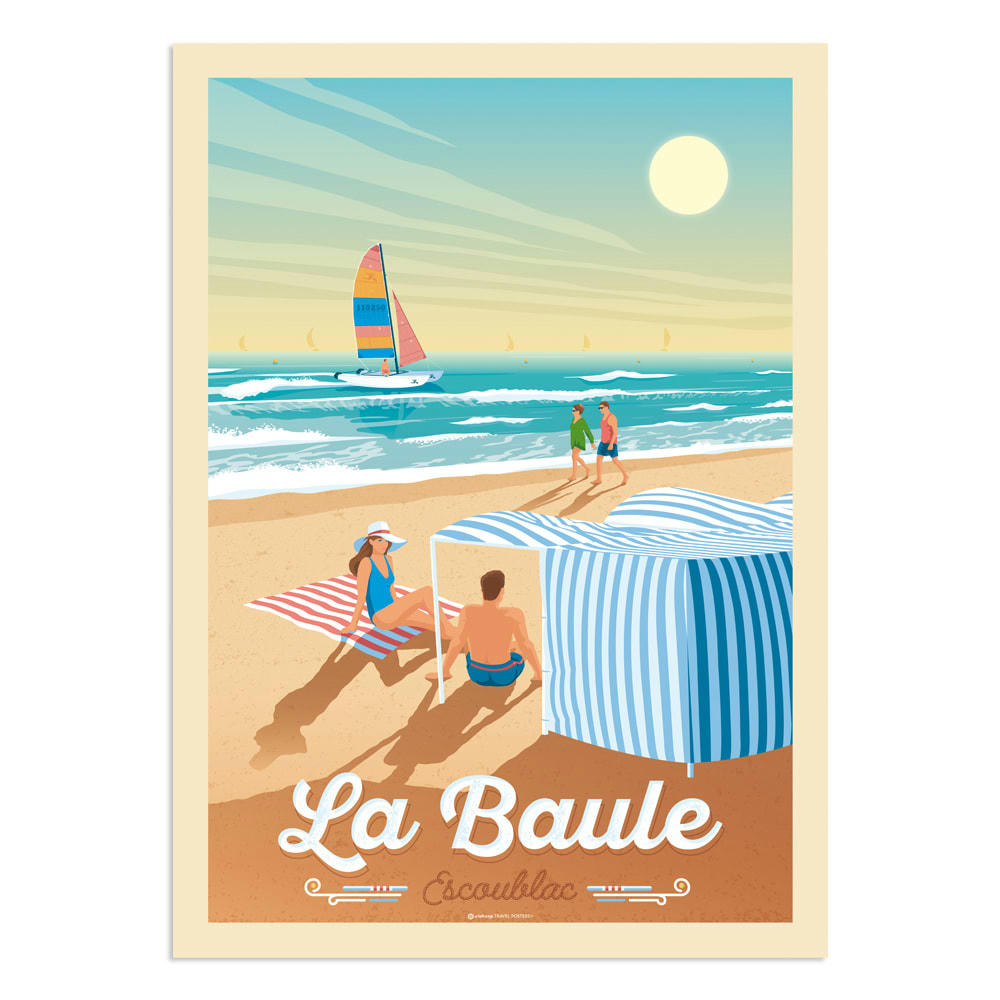 - Affiche La Baule 50x70 cm