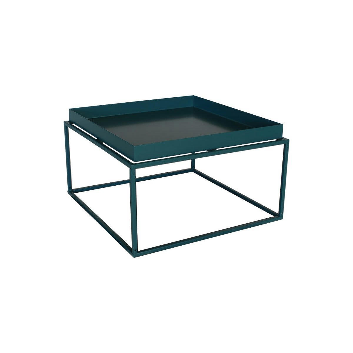 SYLVIE - Table basse minimaliste en métal colvert