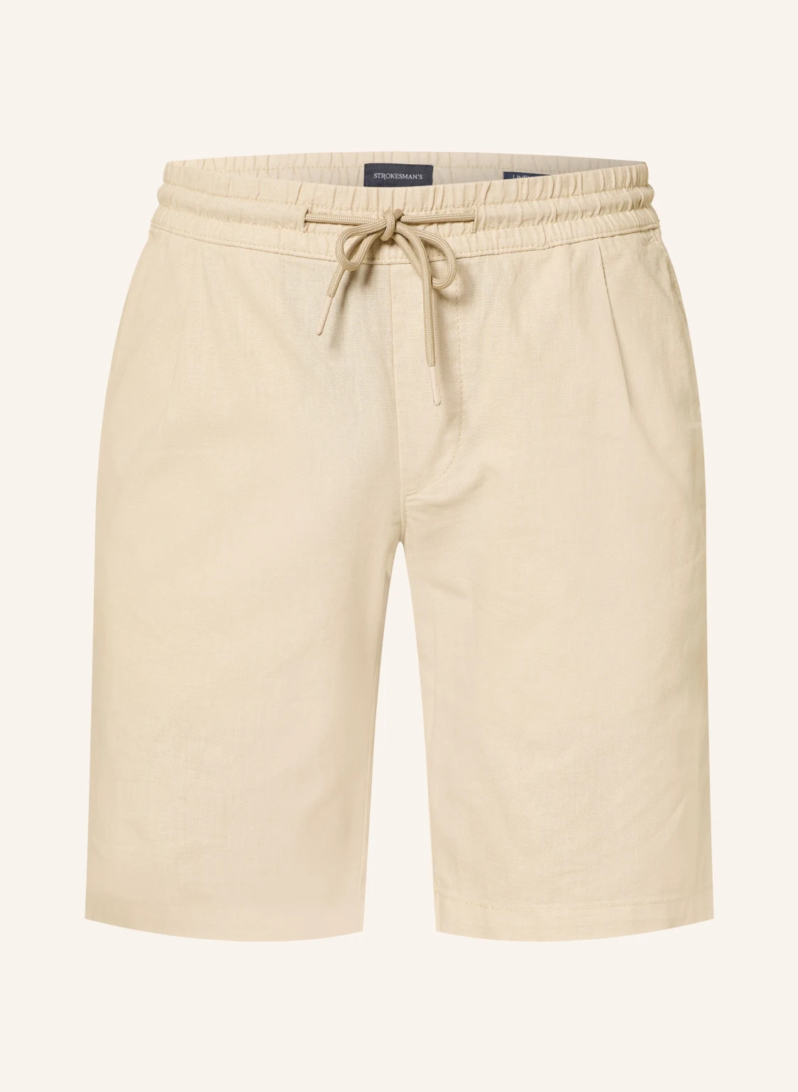 STROKESMAN'S Shorts Regular Fit mit Leinen