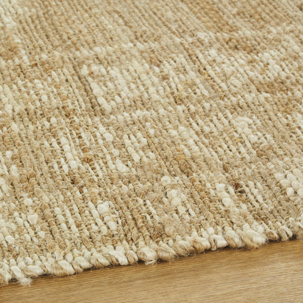 JASMINA - Tapis kilim tissé en jute et coton beige 160x230