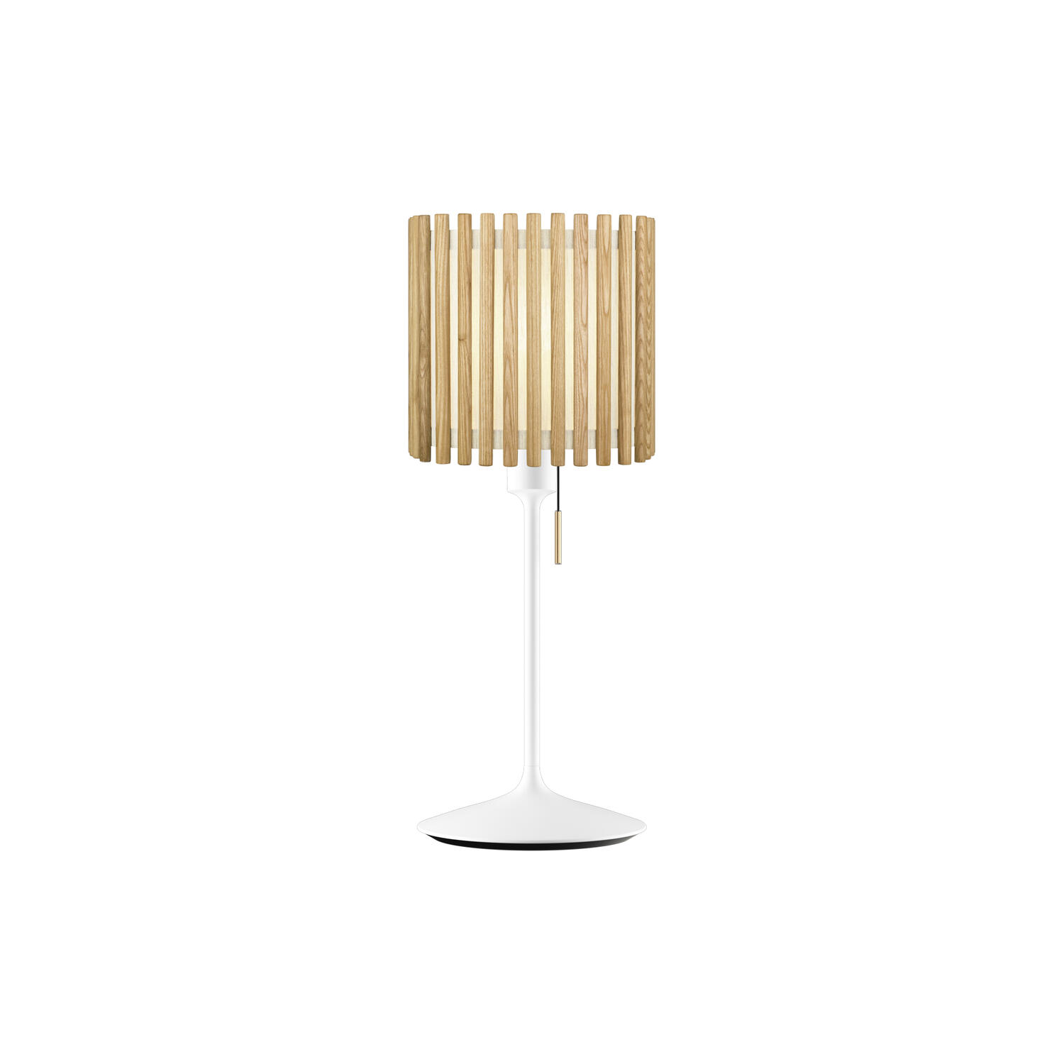 Komorebi Square Table Lamp, oak/white