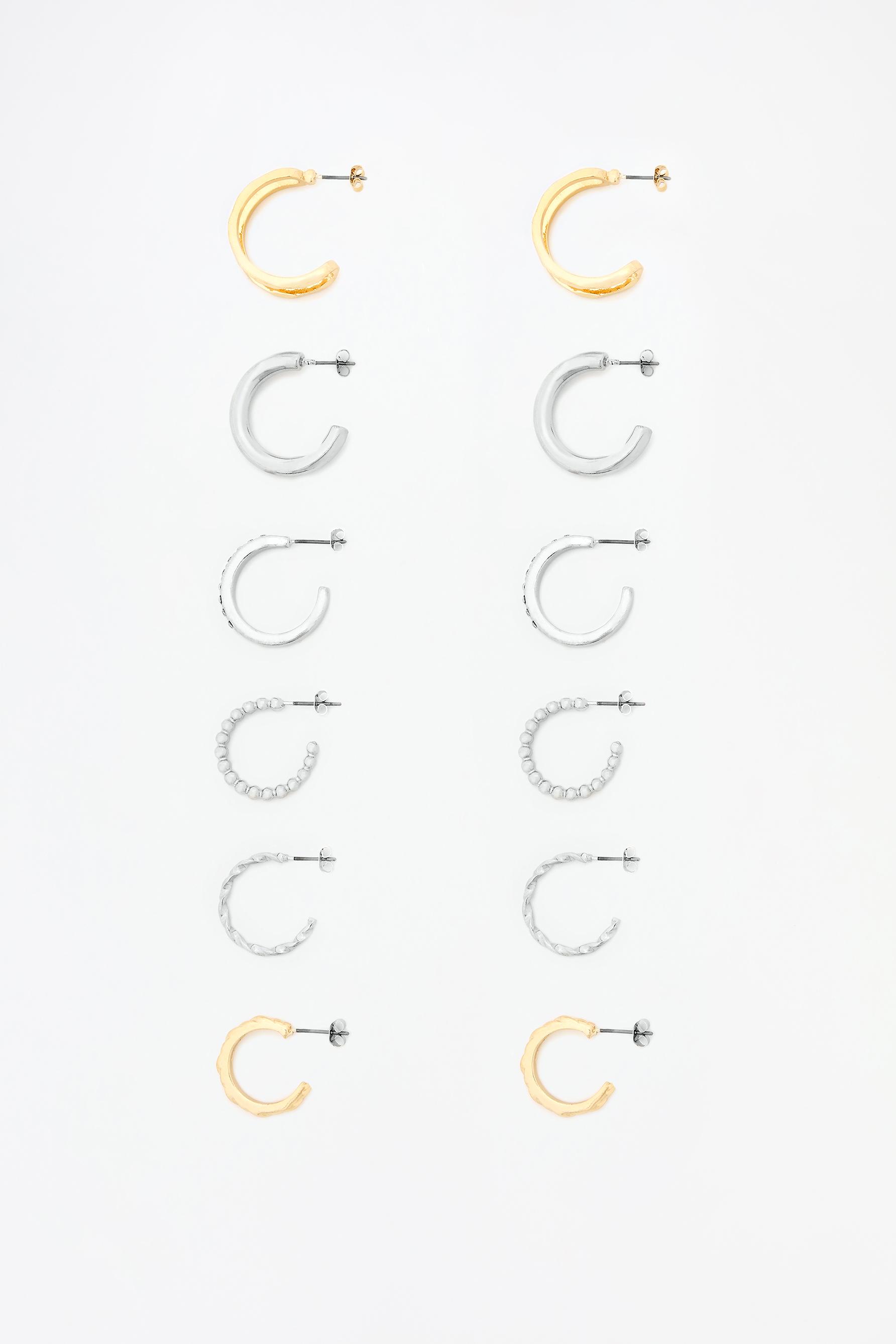 Pack 6 pendientes aros