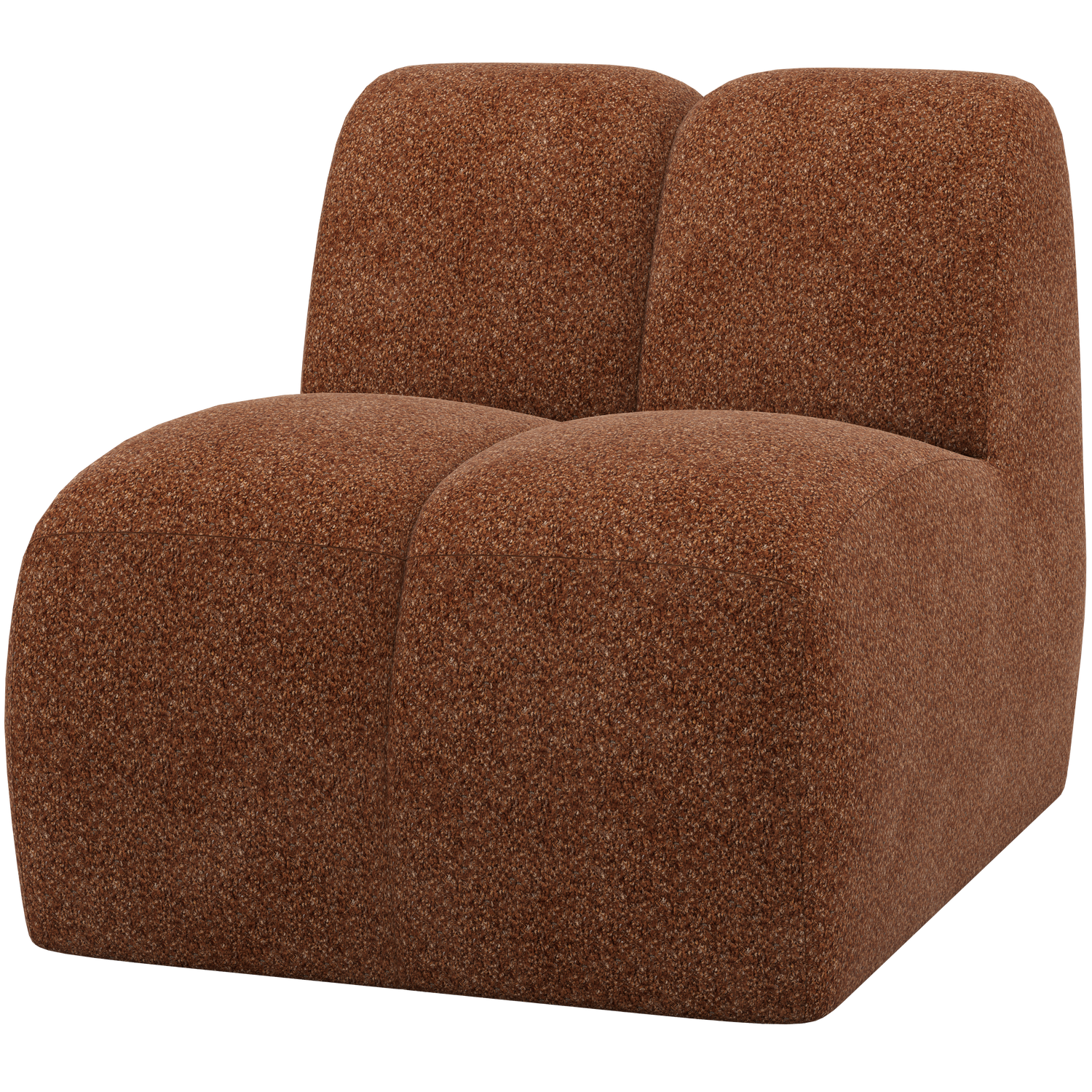 WOOOD 1-zits element Mojo - Wollig - Roestbruin -74x84x97