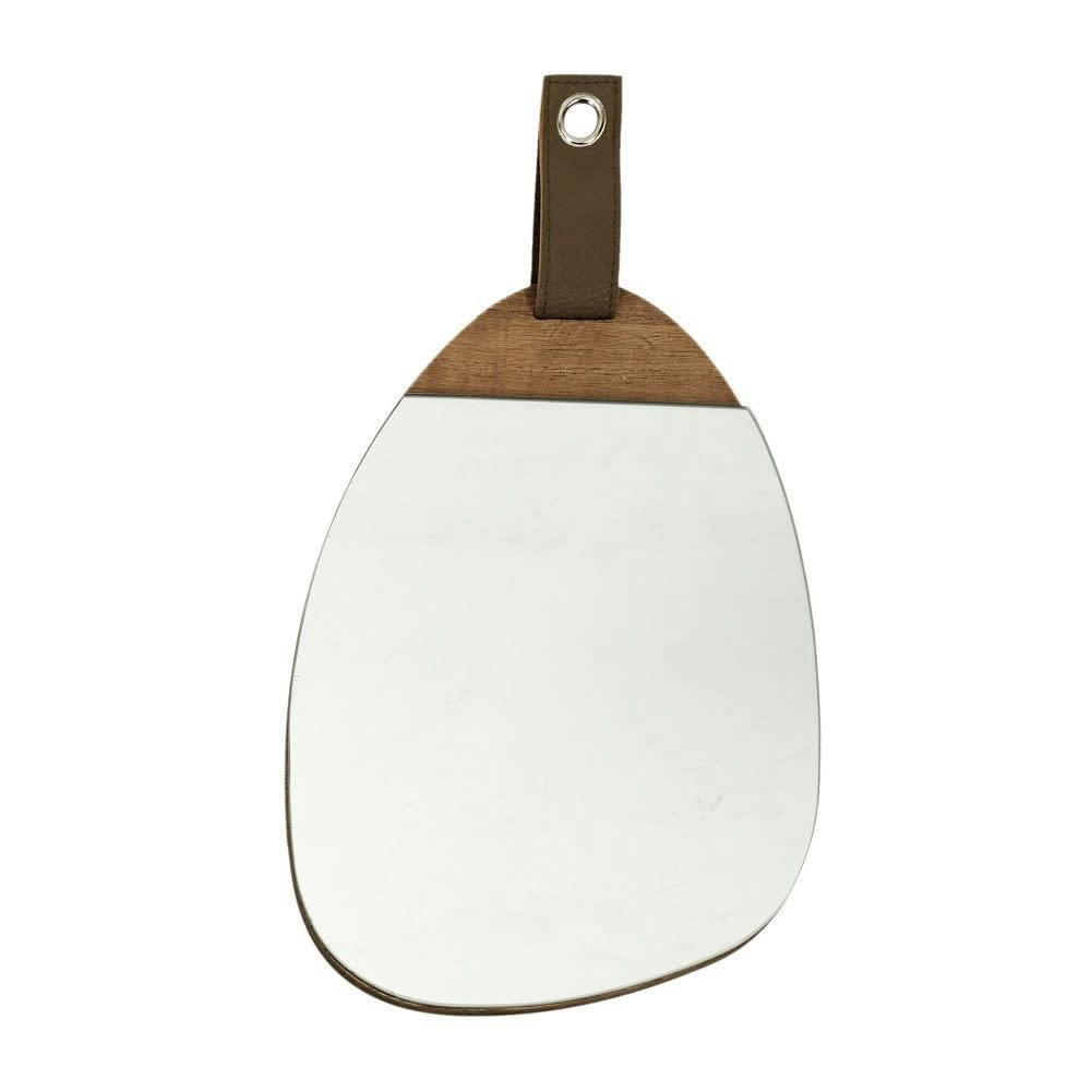 - Miroir galet bois 20x29cm