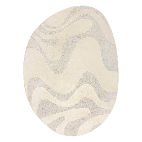 Dywan DUNE 8083 SHAPE krem - Abstrakcja, strukturalny, 133x190 cm