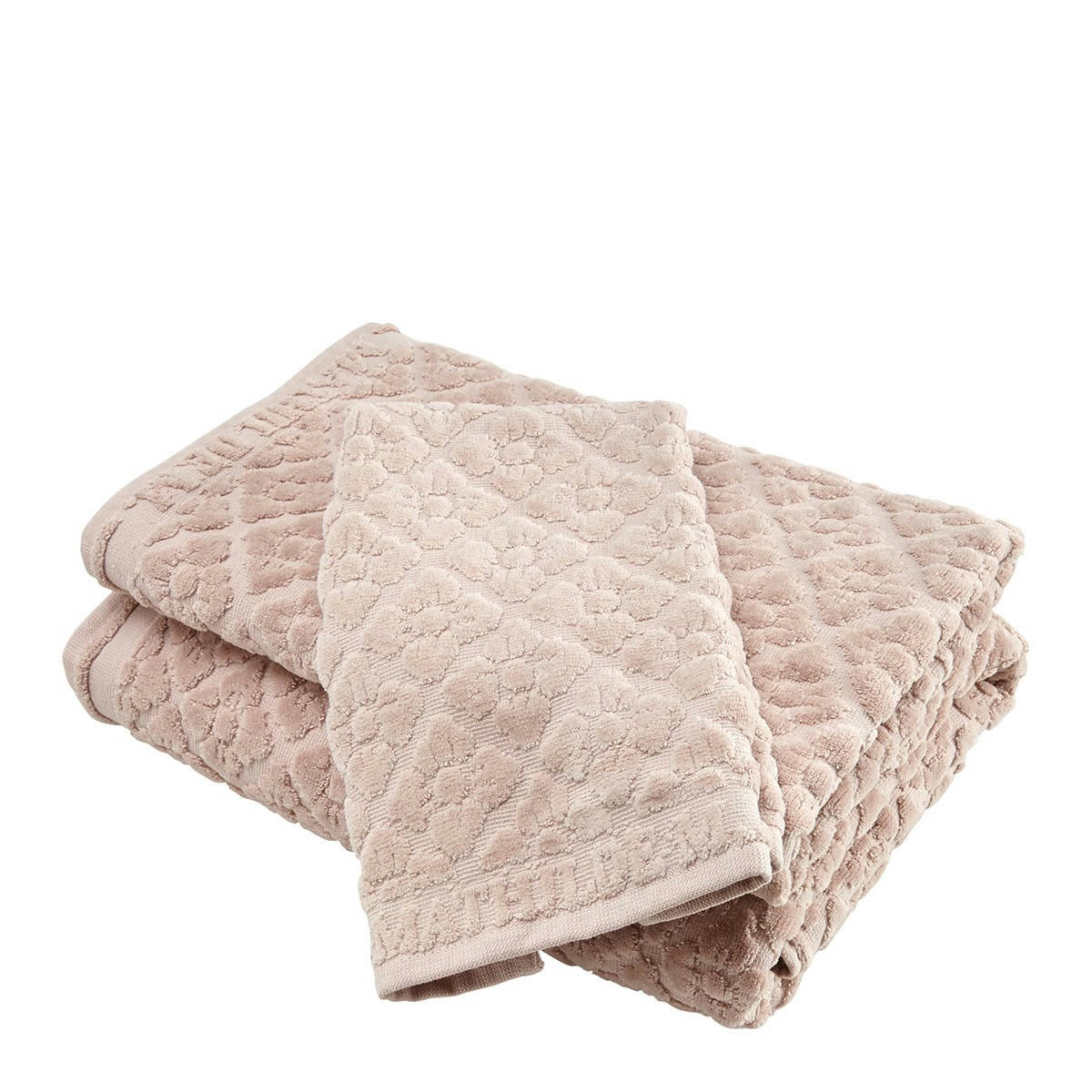 Douceur Florale - Serviette de bain rose