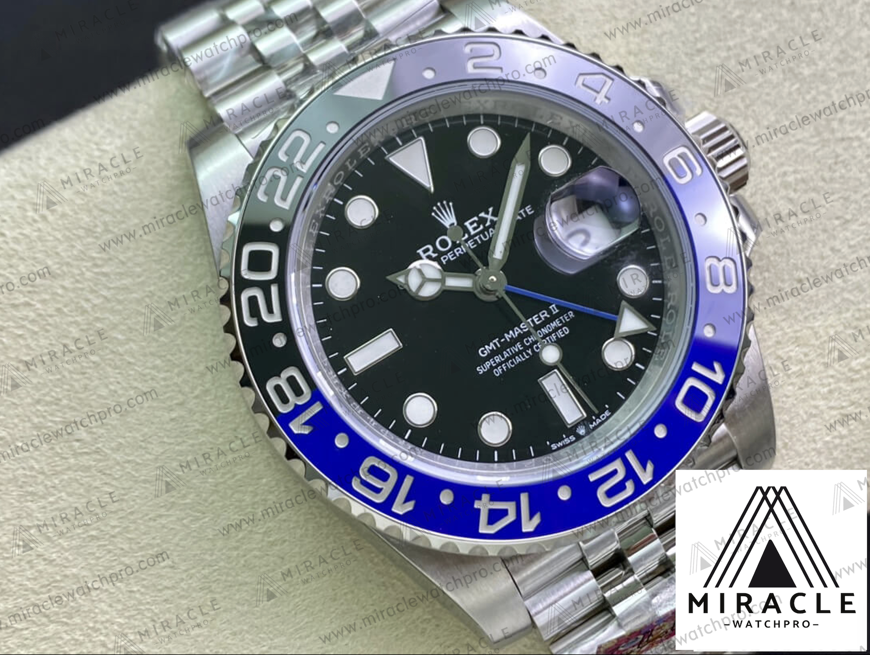 ROLEX-GMT MASTER II-ref.M126710BLNR-0002- Elite Clone-40mm-Replica Watch