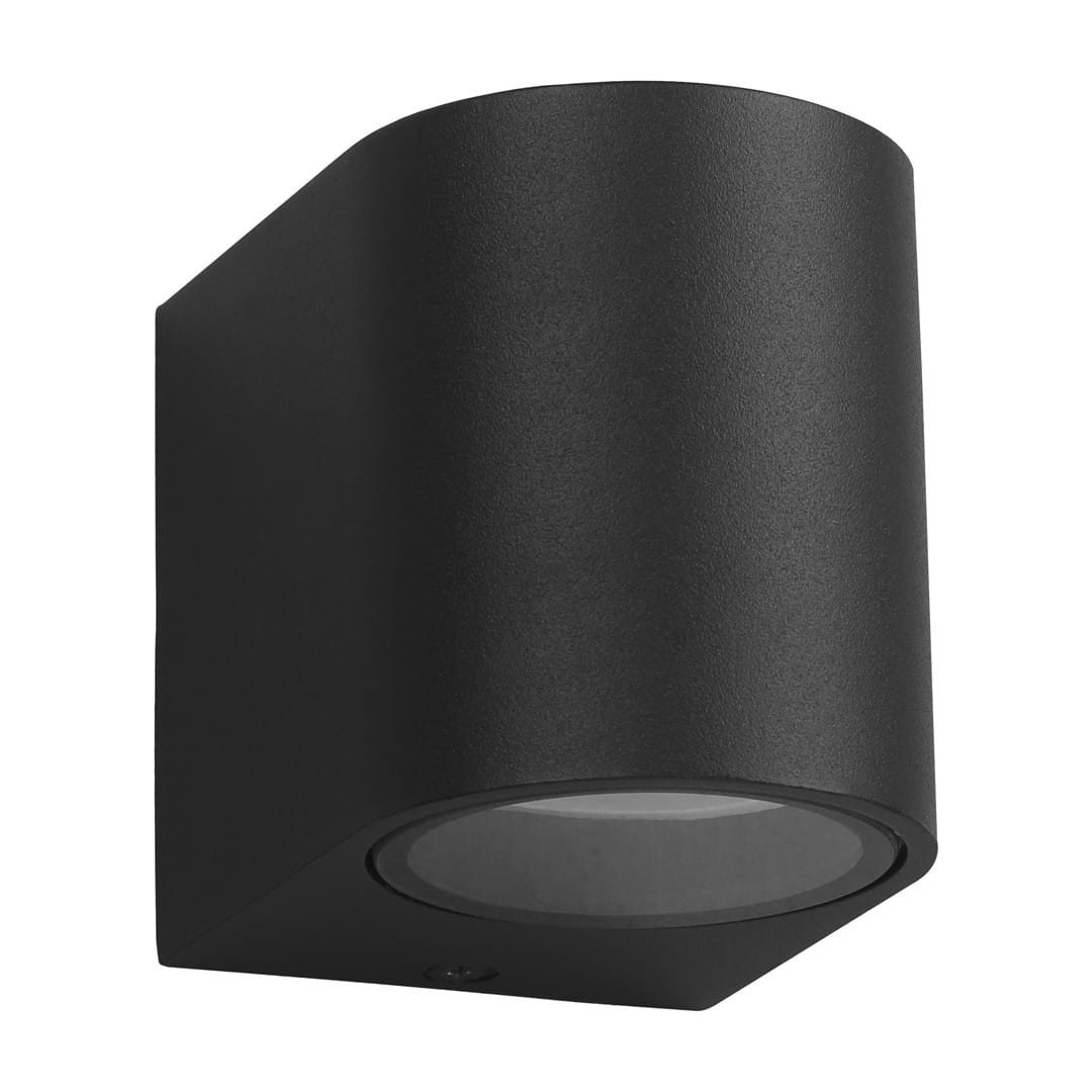 Kinkiet zewnętrznyczarny OVALIS 1xGU10x40W IP44 Eko-Light