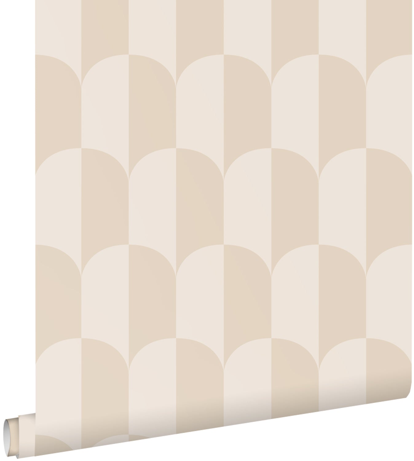 ESTAhome behang art deco bogen beige en zandkleurig - 53 cm x 10.05 m - 139985