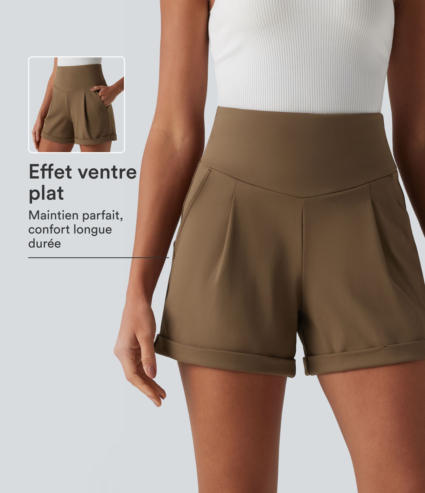 Short tailleur DayStretch gainant taille haute 10 cm avec poches