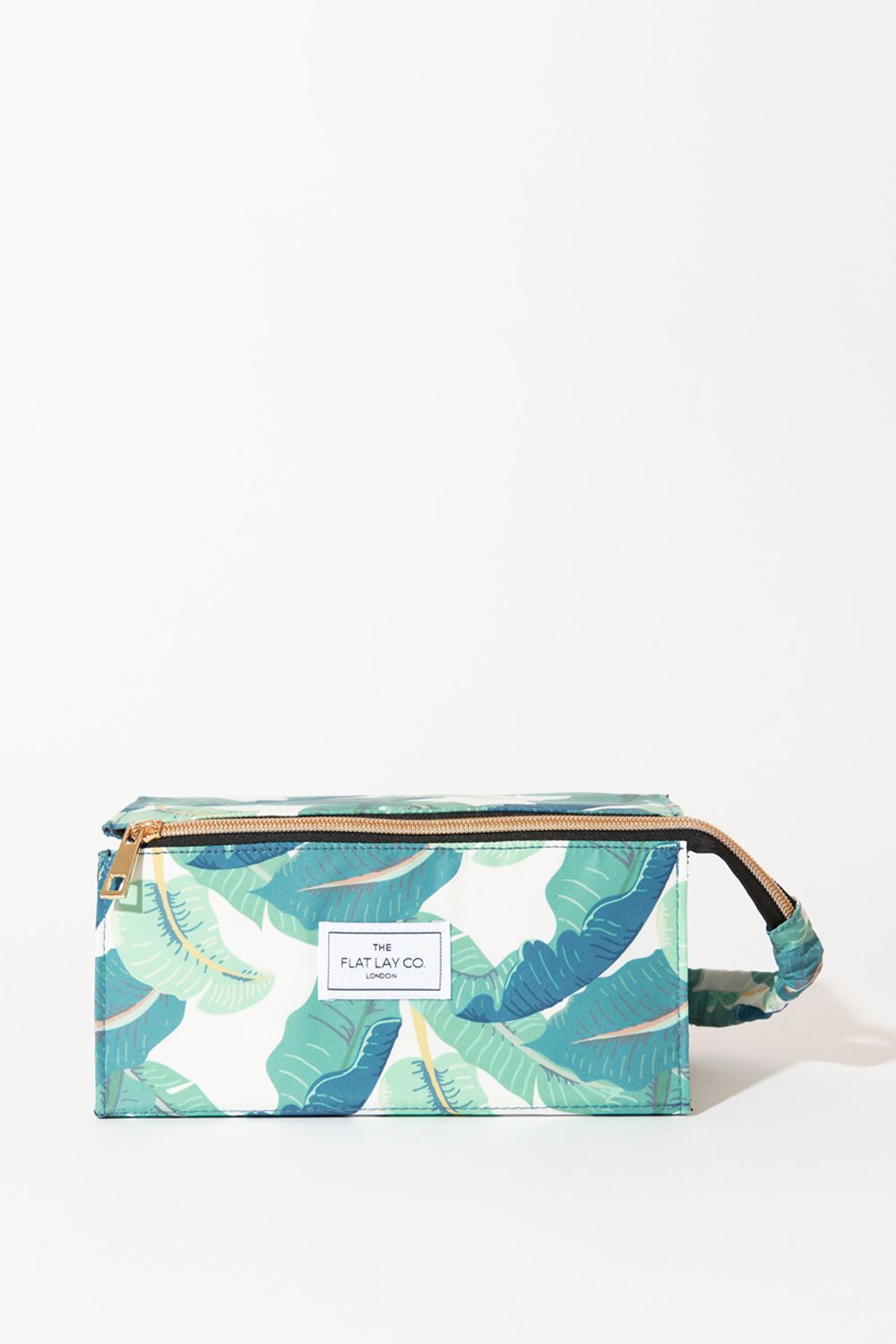 The Flat Lay Co Tropical Open Flat Makeup Box Bag