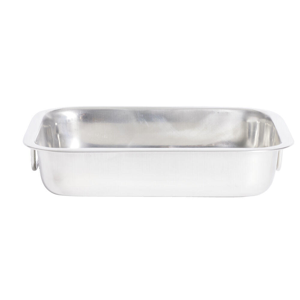Plat à lasagnes en inox 27x19,5xH6,5cm