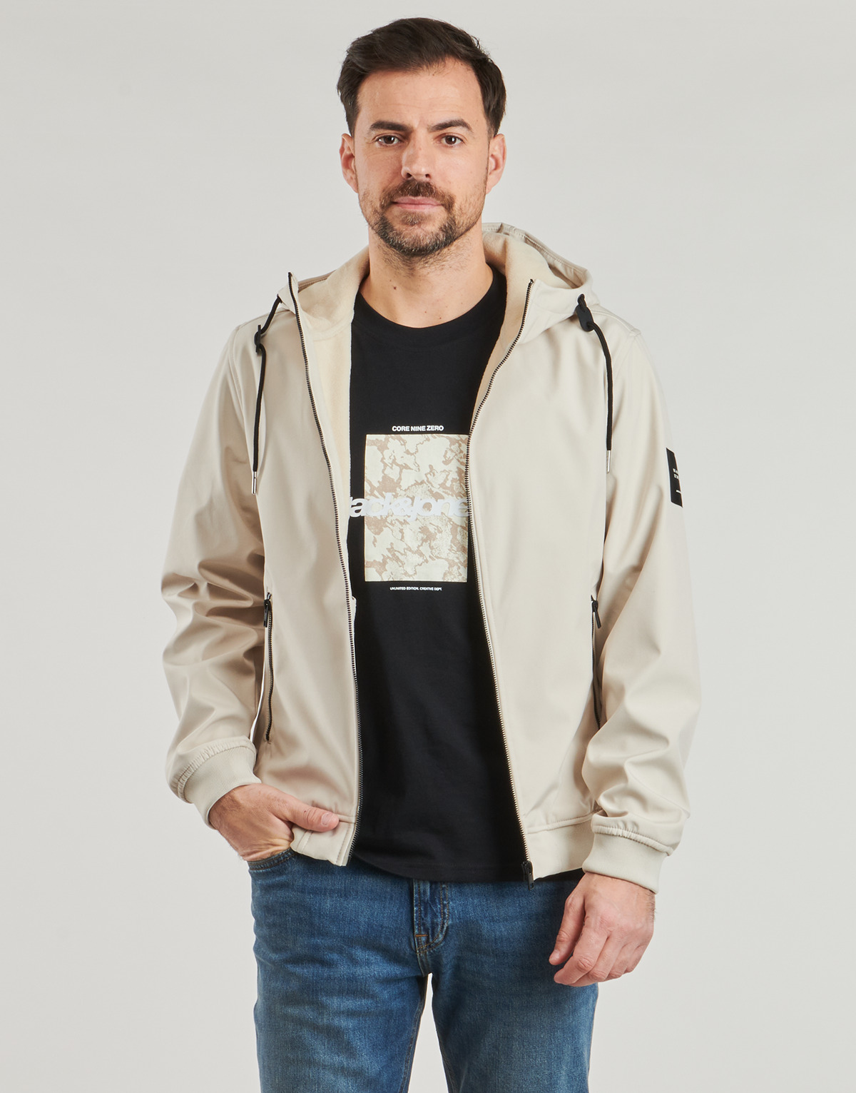 Jack & Jones - JJEBASIC SOFTSHEL - Beige