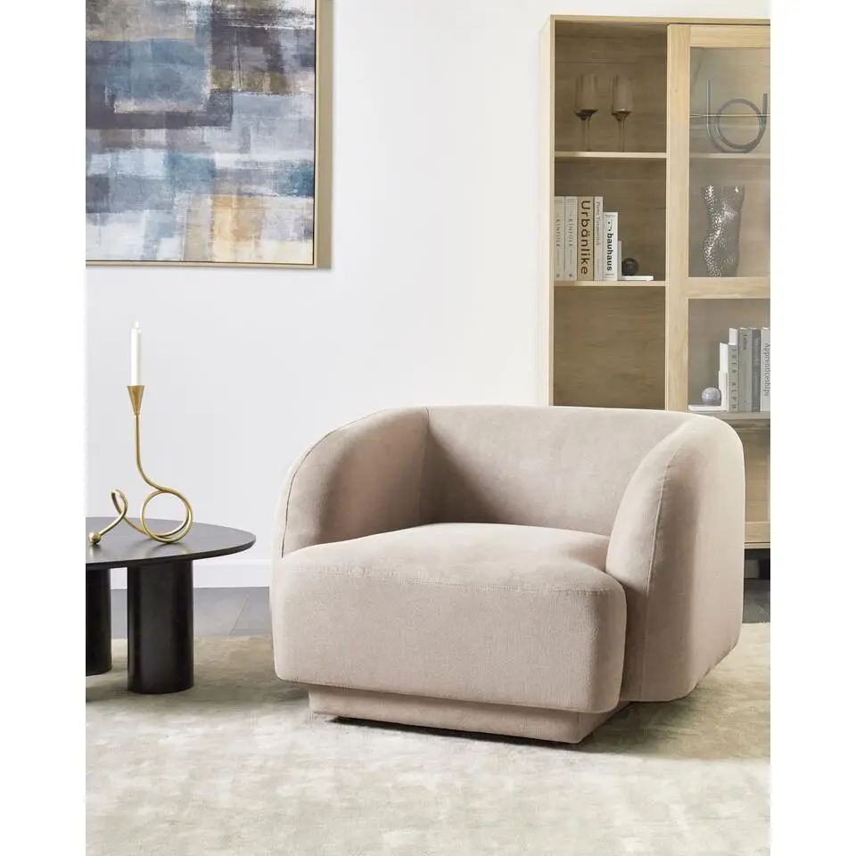 SKJANES - Fauteuil - Taupe - Polyester