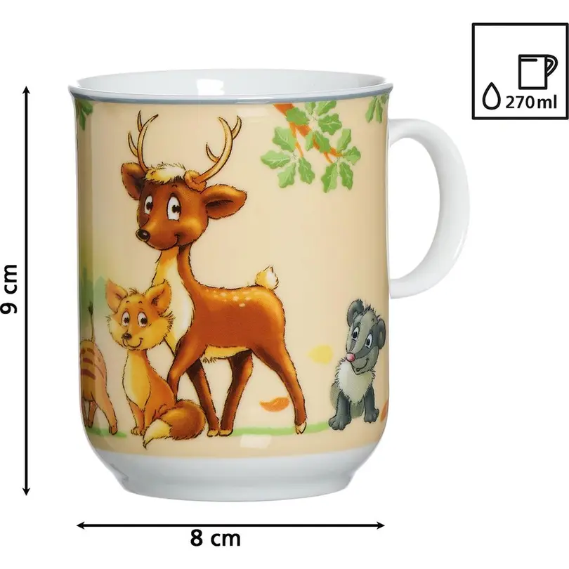 Kinder Geschirr-Set 10-teilig Waldtiere