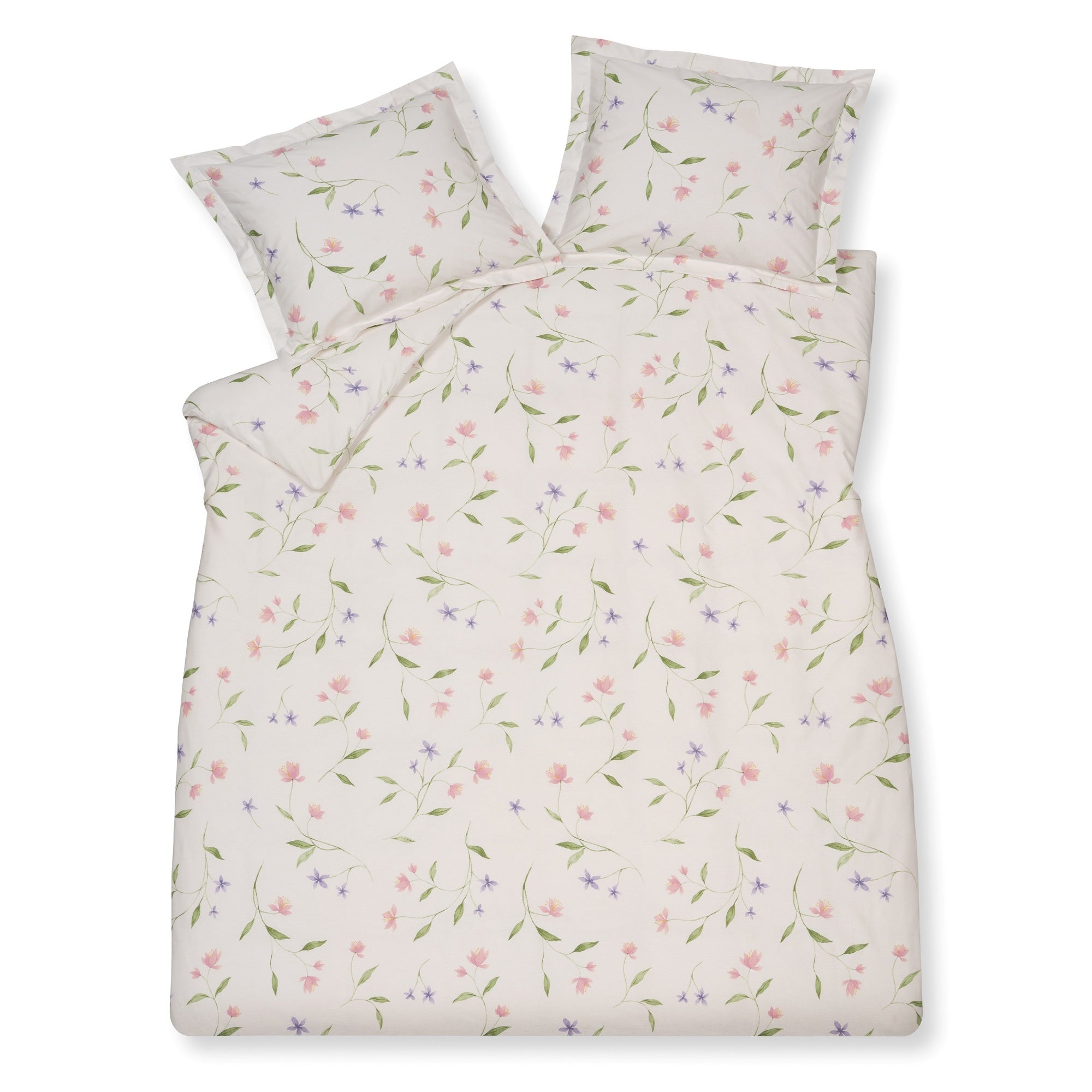 Soft Bloom Dekbedovertrek Off   200 x 200 220 cm   Wit   Ivoor