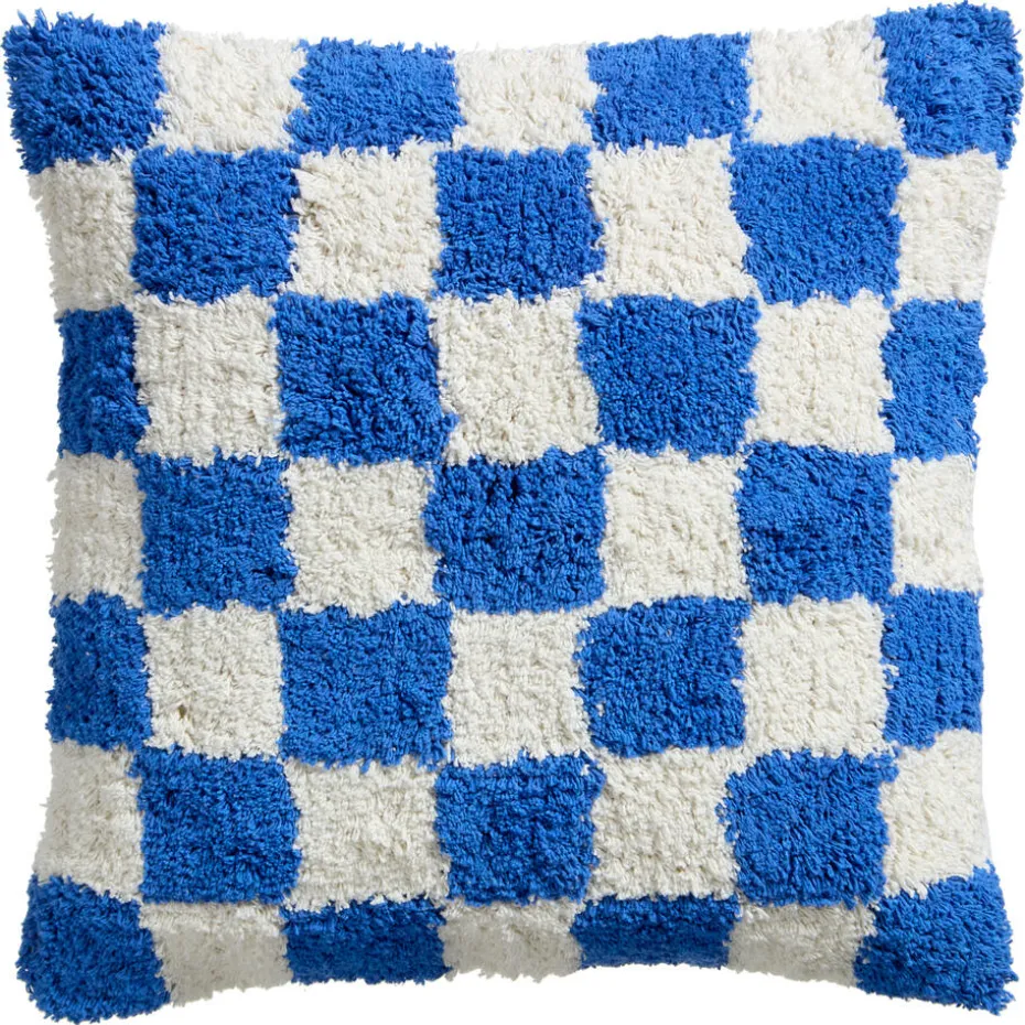 Kwantum Sierkussens | Kussen Check  45×45 Cm Blauw