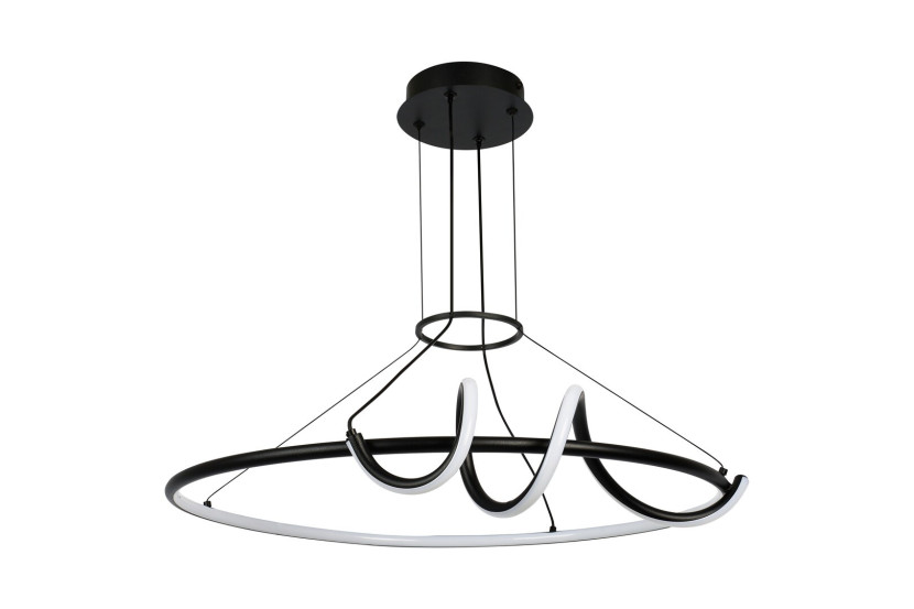 Lampa wisząca MENAZI czarno-biała LED 2x46W Odcienie bieli 4160lm Rabalux