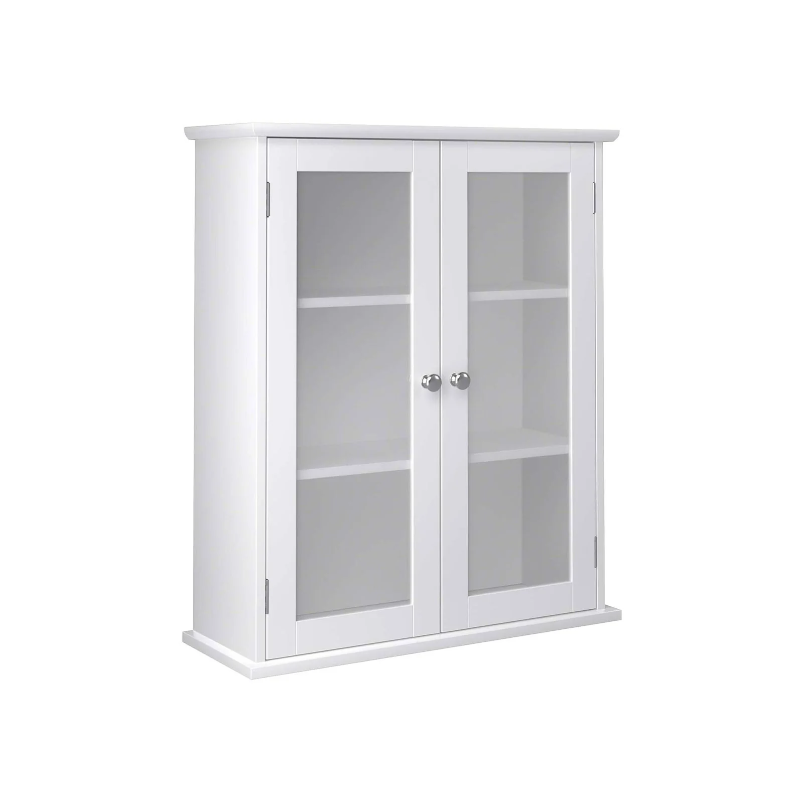 Placard mural vitre blanc