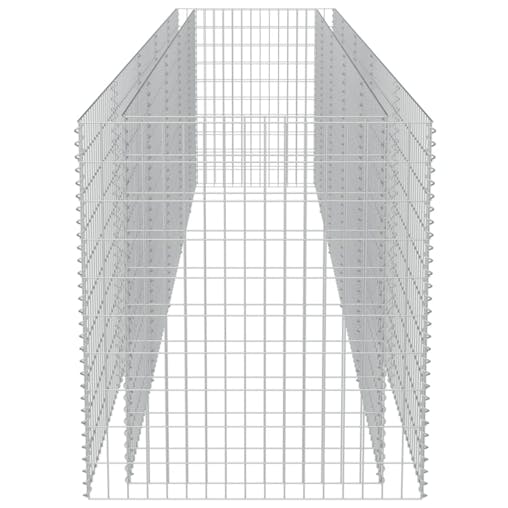 NNEVL Gabion Raised Bed Galvanised Steel 450x90x100 cm