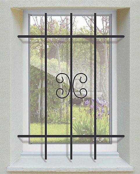 Grille de Defense Bidard pour Fenetre H 115 cm x L 80 cm (côte tableau)