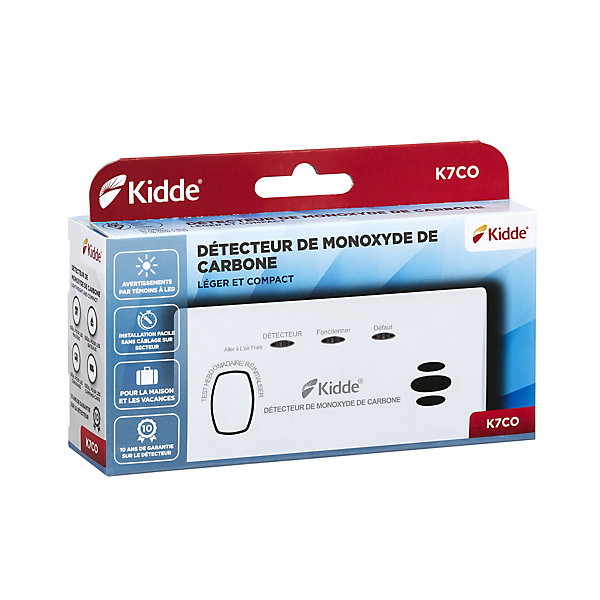Détecteur de monoxyde de carbone KIDDE 7CO