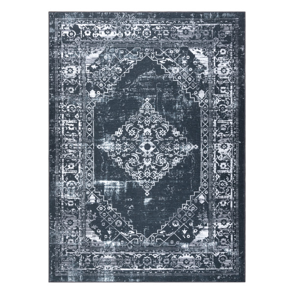 Dywan ANTIKA 117 tek, nowoczesny ornament, do prania - szary / 120x170 cm