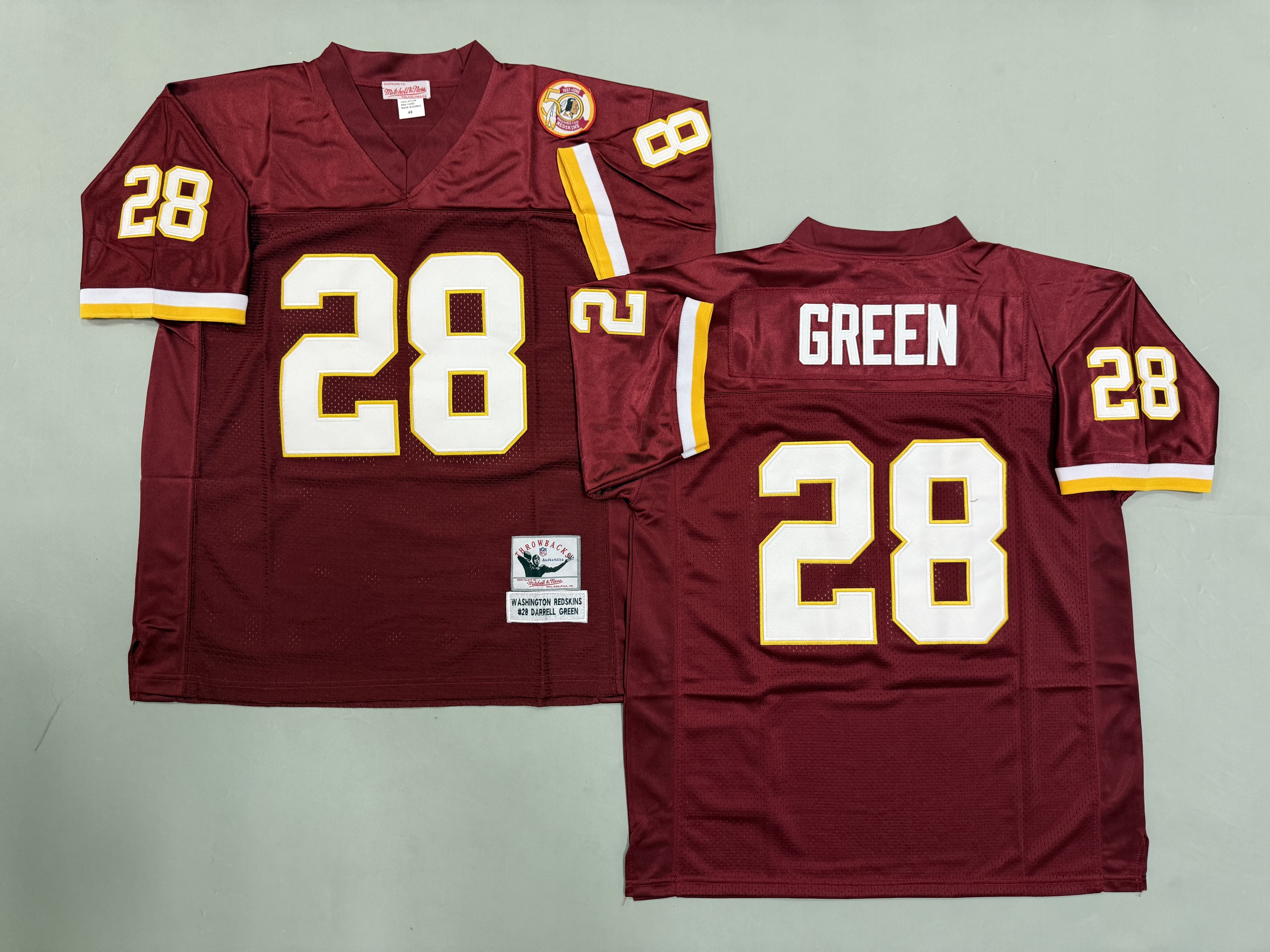 Darrell Green Washington Redskins Authentic Throwback Retired Player Jersey