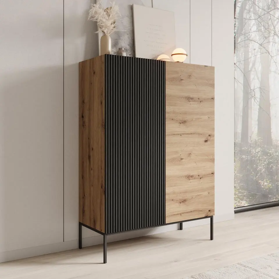 Meubella - Capri - Dressoir - Eiken - 100 cm