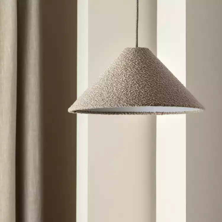 Habitat Cone Taper Natural Easy Fit Lampshade - 40cm