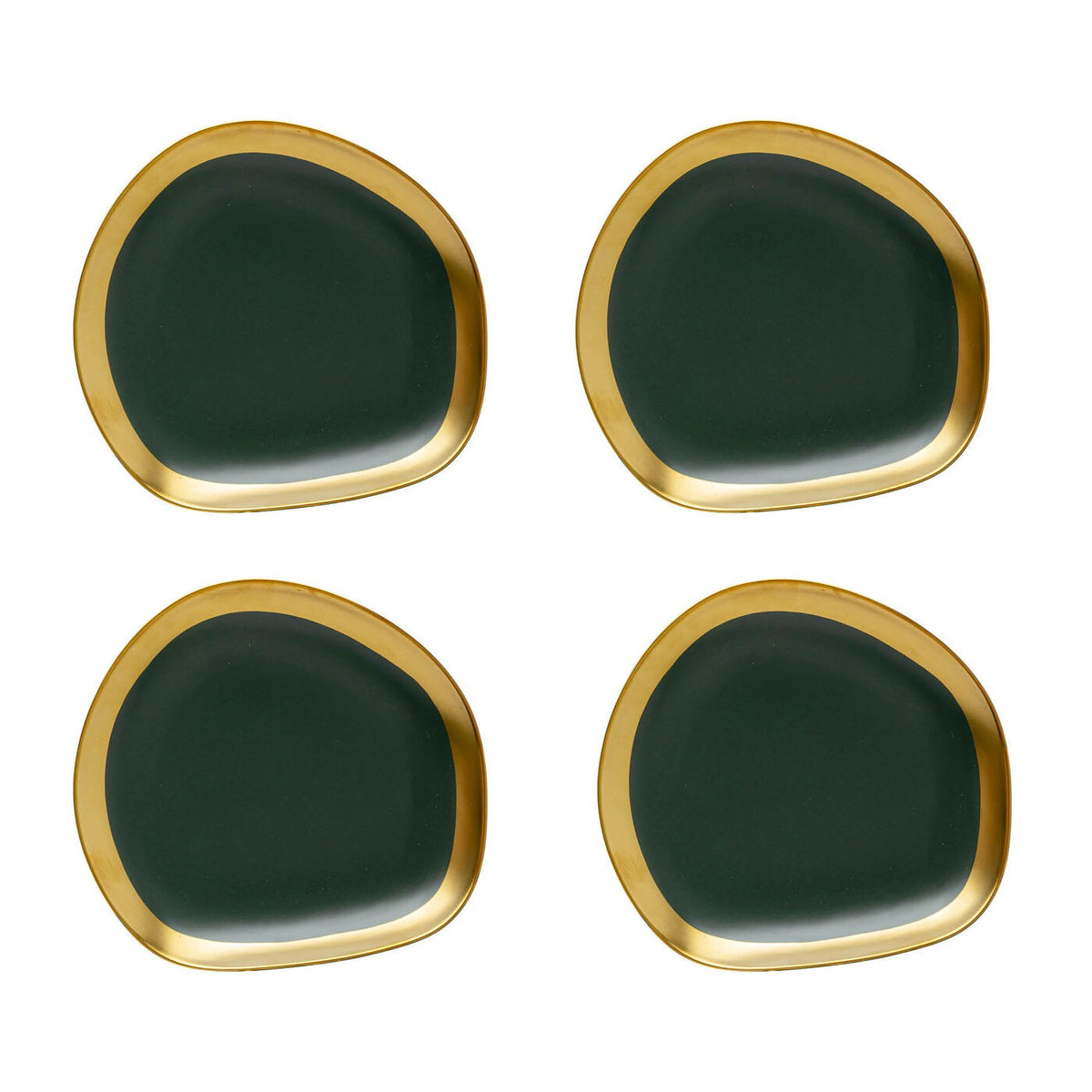Kare Design Borden Vibrations Ø21cm groen (4/Set)