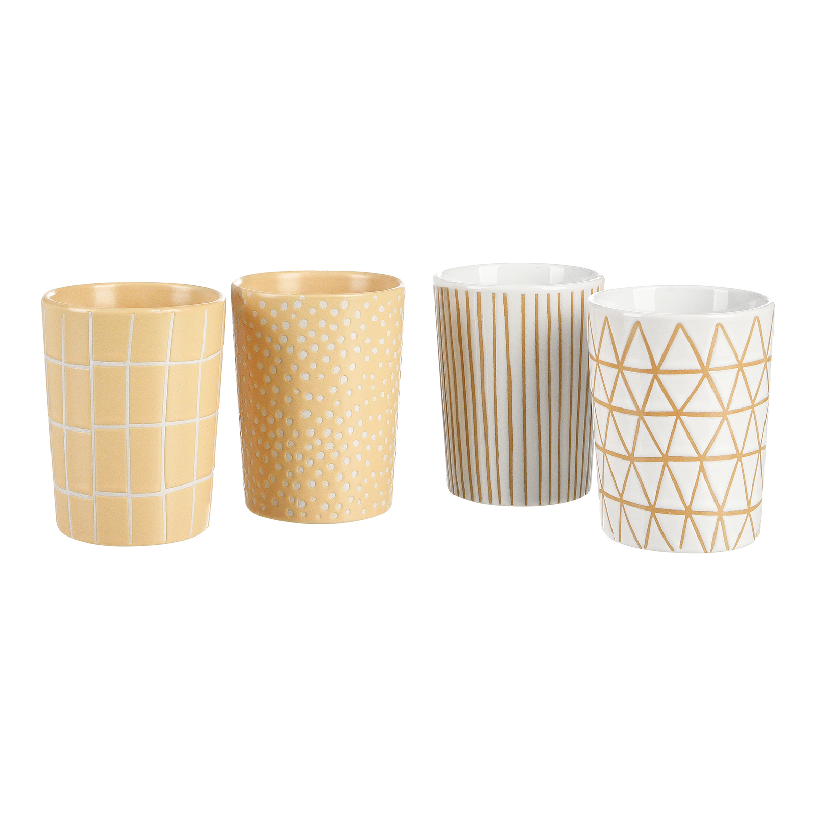 Kaffeebecher-Set Creme, 4 -tlg.