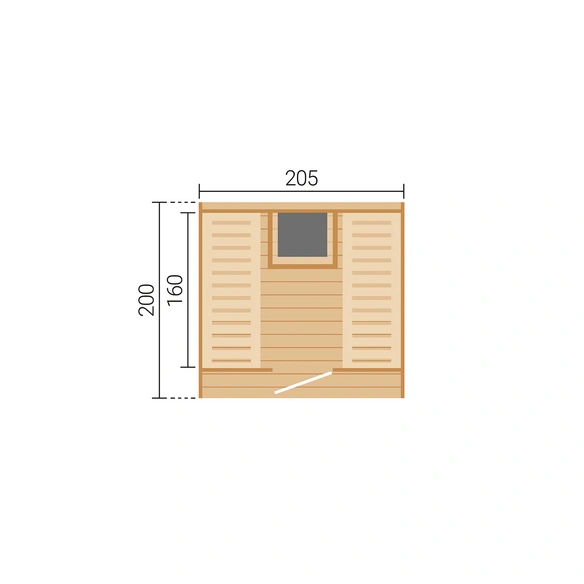 Saunahaus »Laadi 2«, 9.0 Kompakt, Thermo