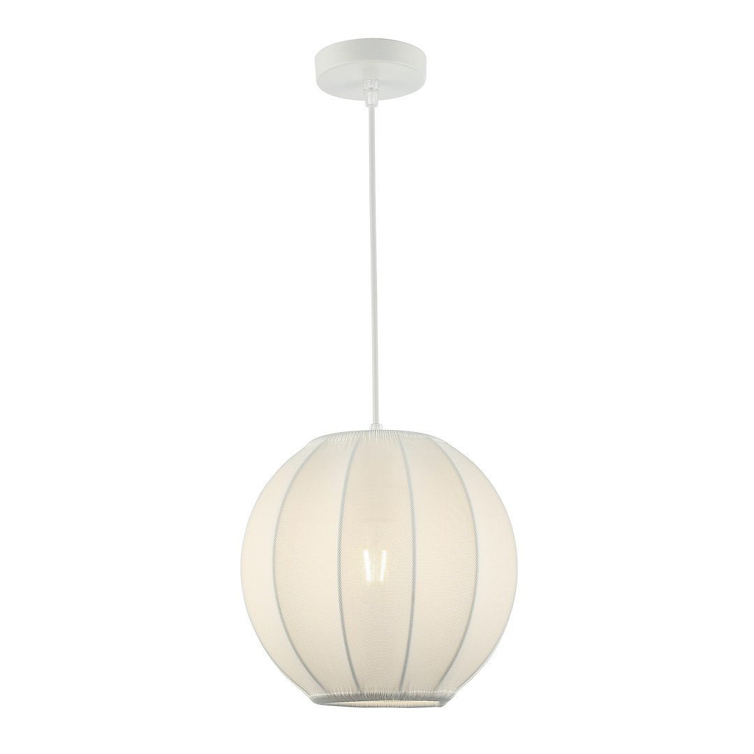 Lampa wisząca biała DANA 1xE27x15W wym: 100x25x25 cm Milagro