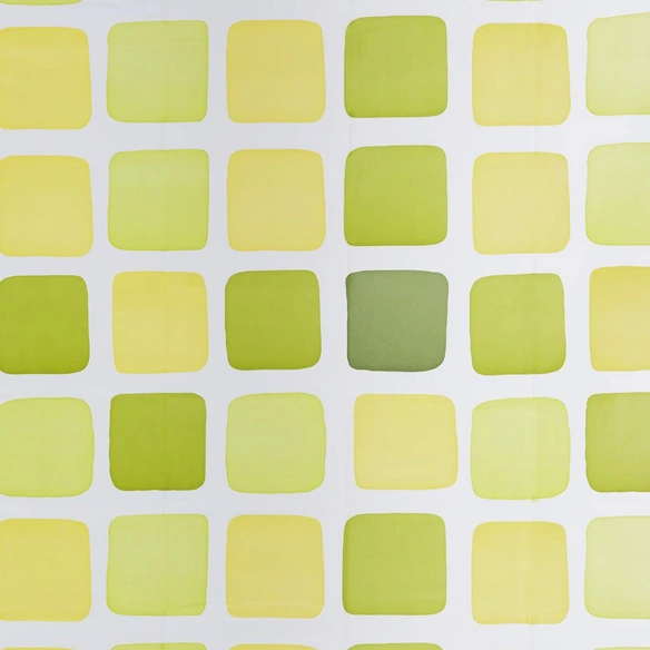 Duschvorhang »Sonny«, BxH: 180 x 200 cm, Quadrate, grün