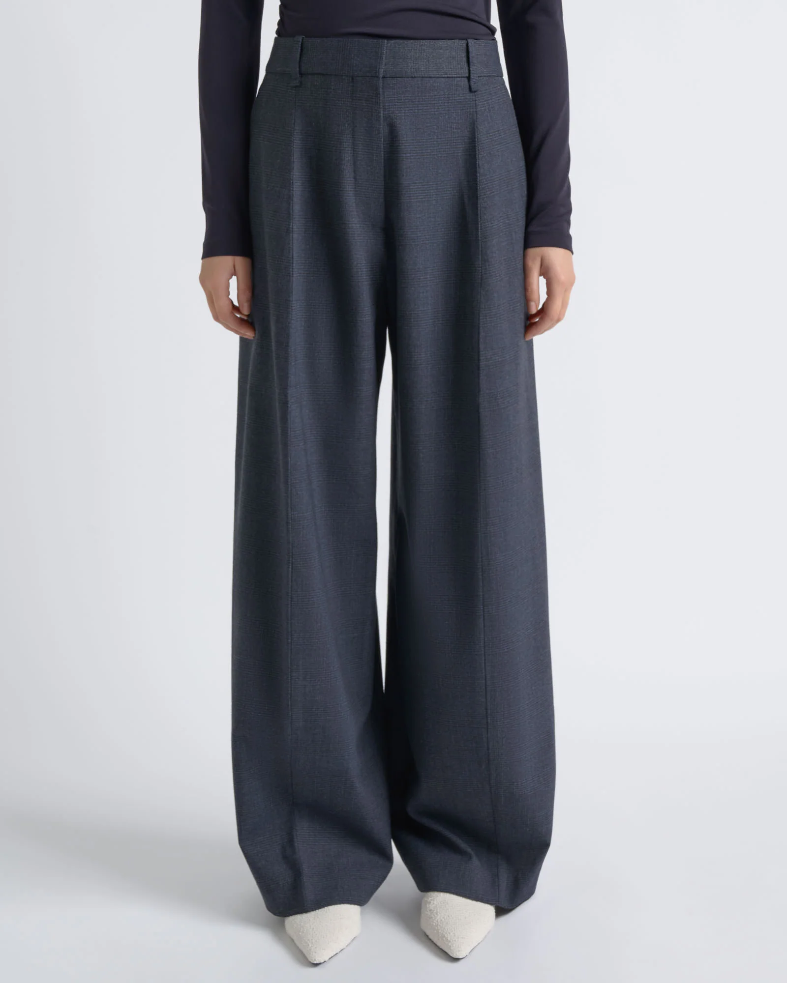 Check High Waisted Pant