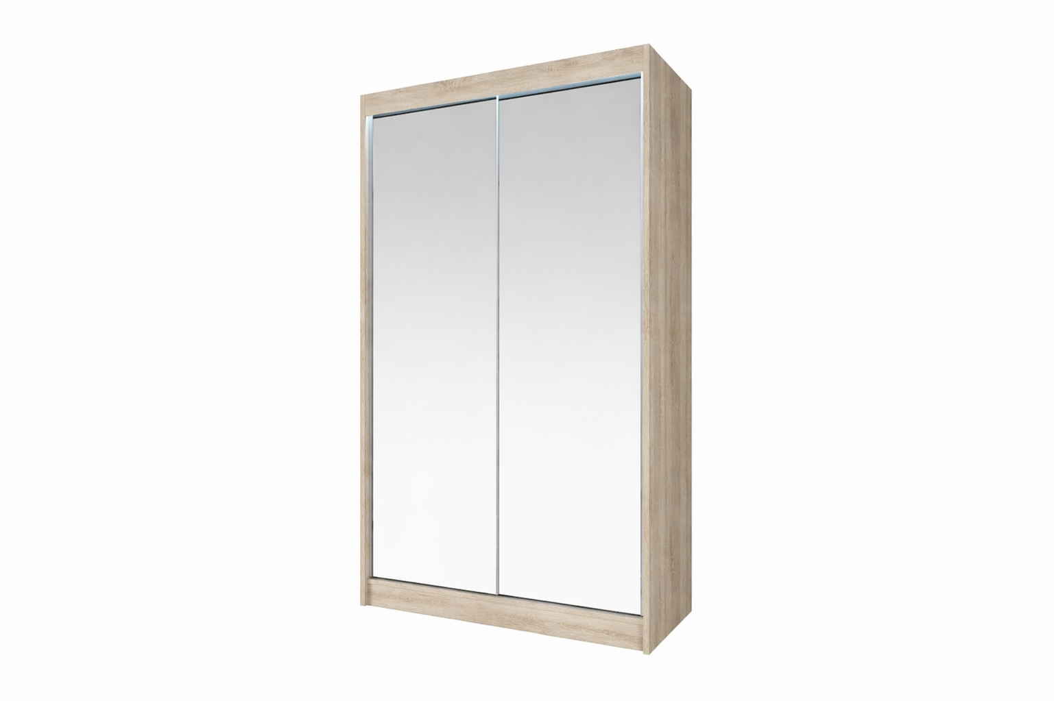 Szafa przesuwna LOKO3 dąb sonoma z lustrami 120 cm