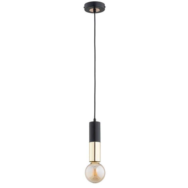 Lampa wisząca BOLID czarno-złota 1xE27x15W wym:80x10x10cm IP20 Alfa