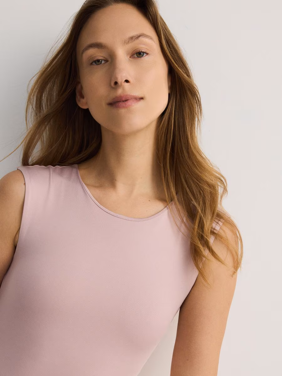 Rib Knit Jersey Bodysuit