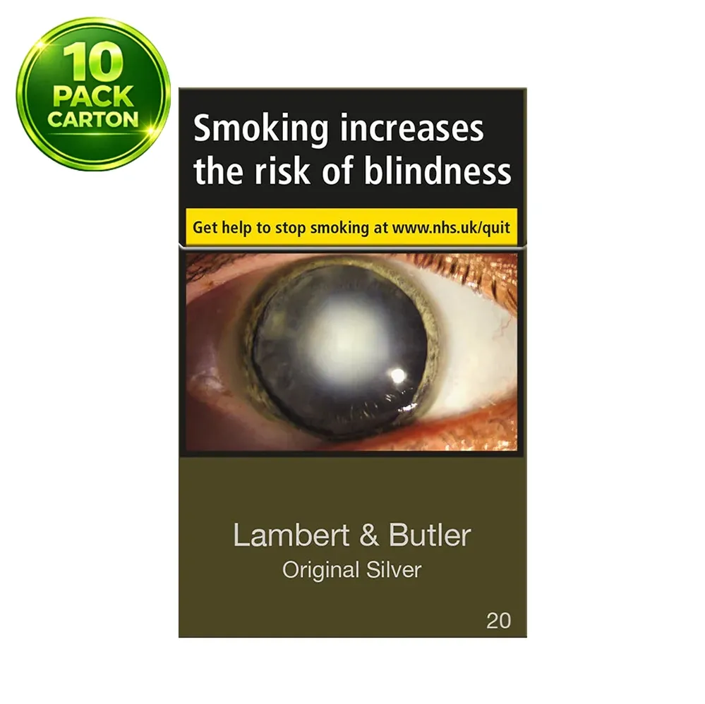 Lambert & Butler Original Silver 20s Cigarettes x 10 Packs /1 Carton 1