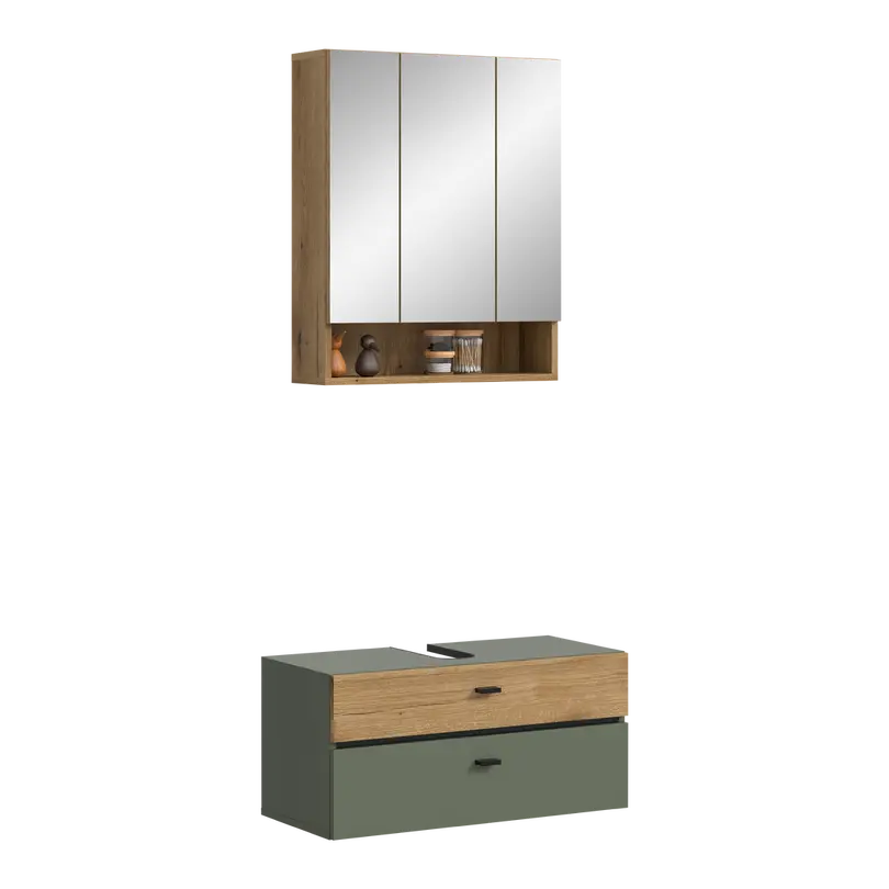 Badschrank 2-teilig Aqua