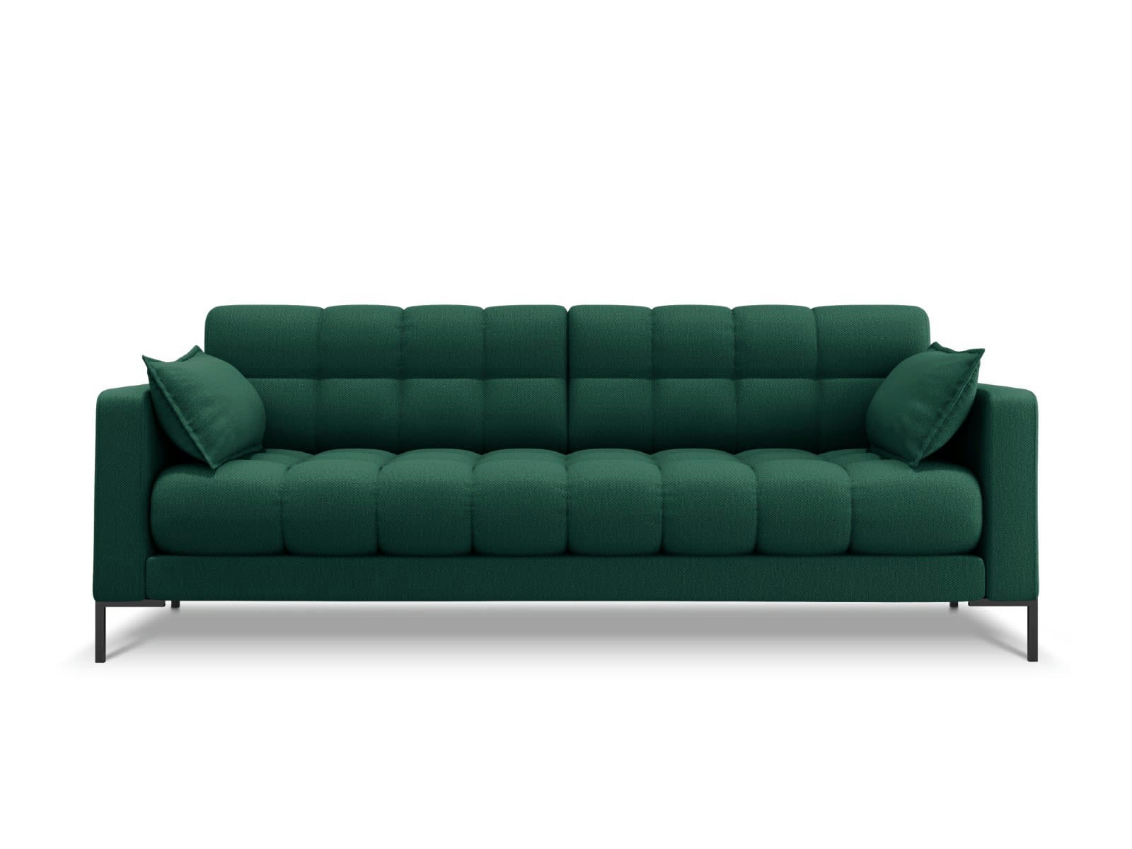 MAMAIA - Canapé 4 places en tissu structurel vert