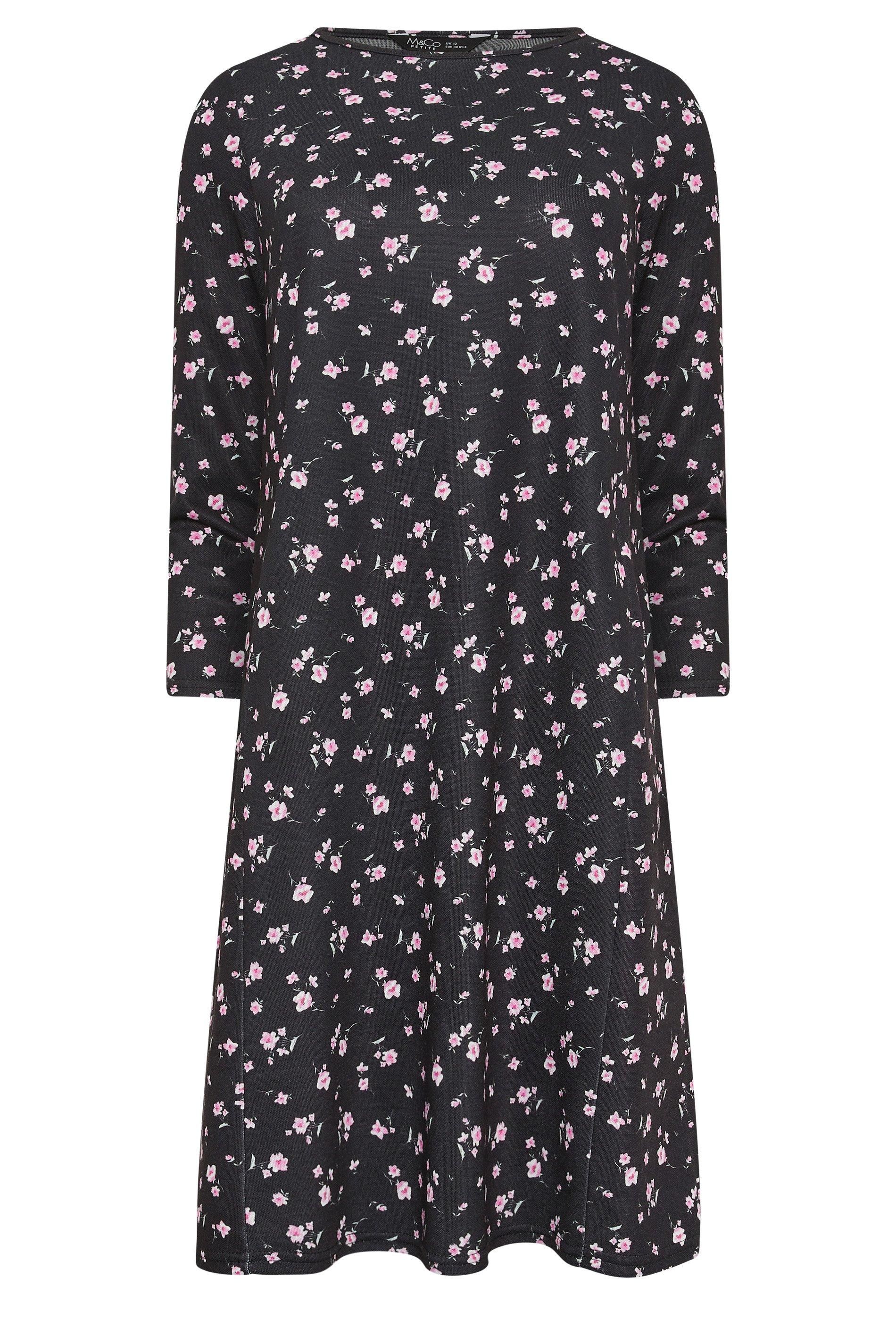 M&Co Petite Ponte Swing Dress